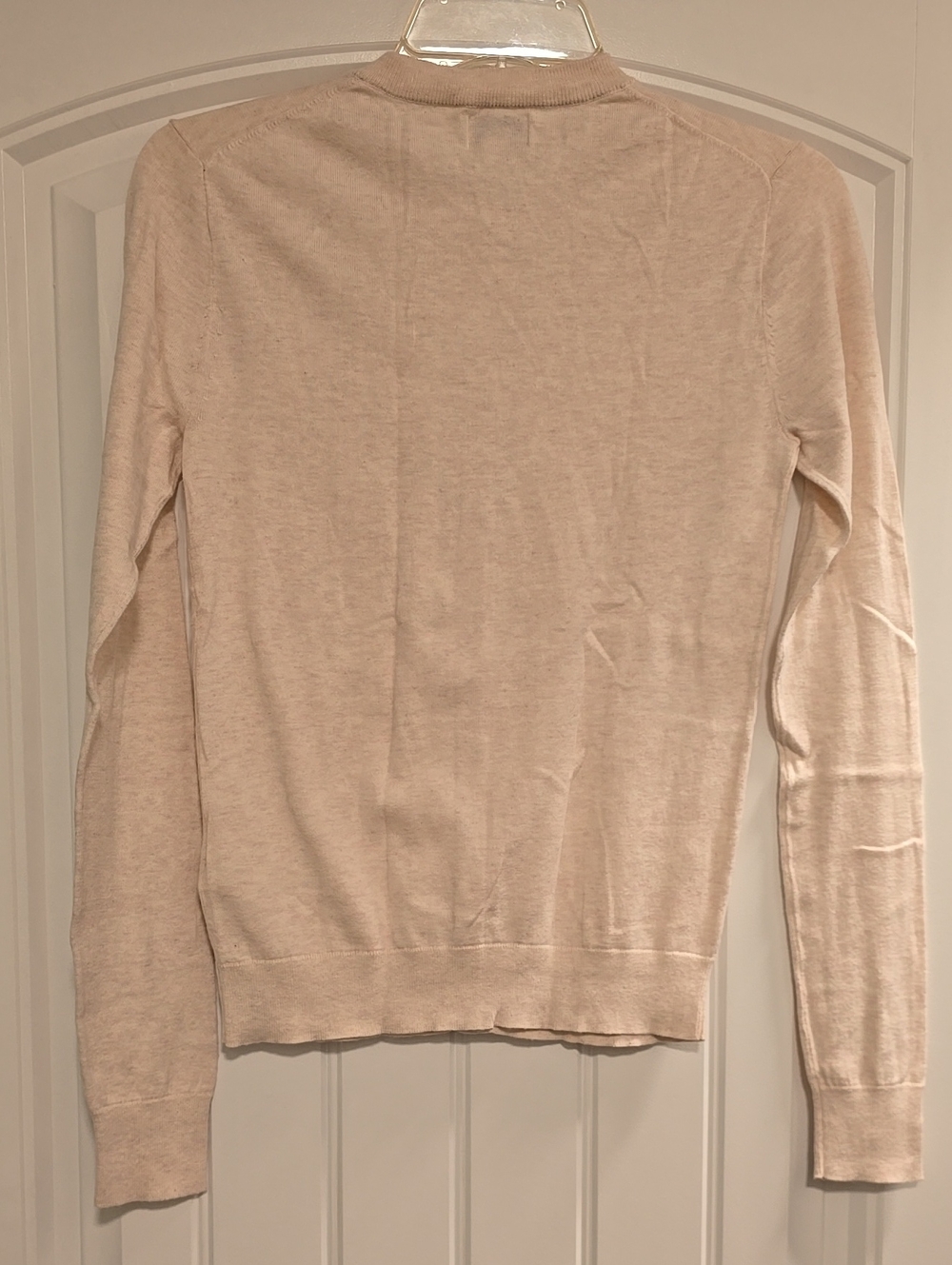J. Crew Beige Button-Front Classic cotton cardigan sweater - Picture 5 of 5